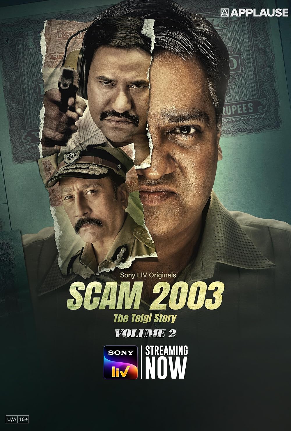 Scam 2003 cast poster The Telgi Story on SonyLIV official artwork