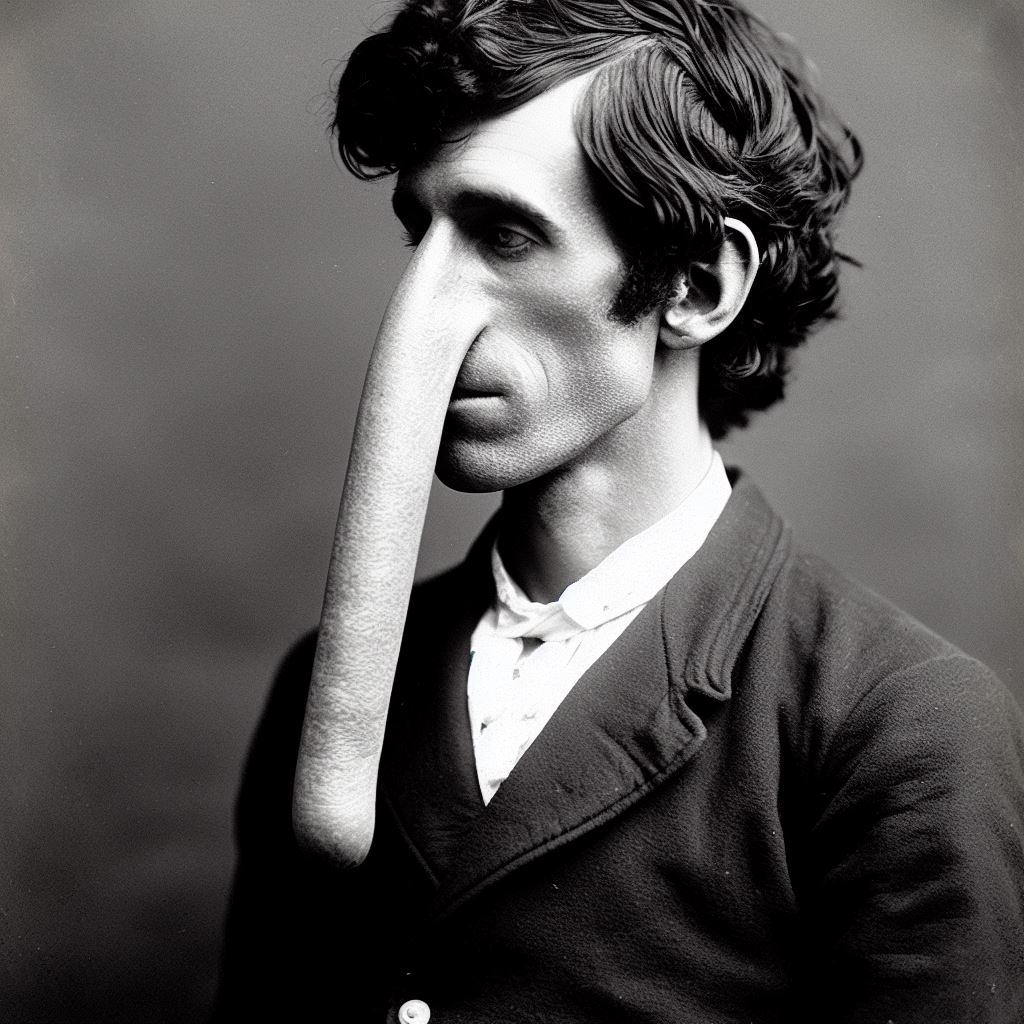 Thomas Wadhouse AKA Thomas Wedders circus performer Thomas Wadhouse, Thomas Wedders, longest nose record