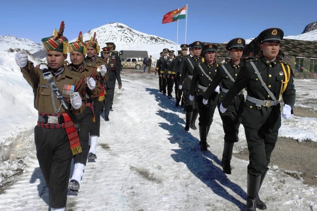 India China forces Marching