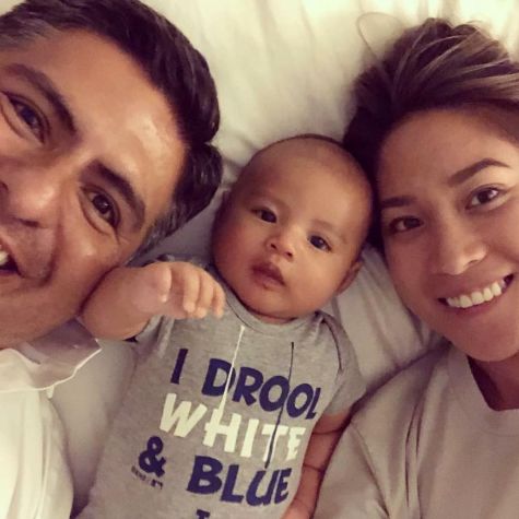 Bryan Lanza, his wife and son Lanza Family