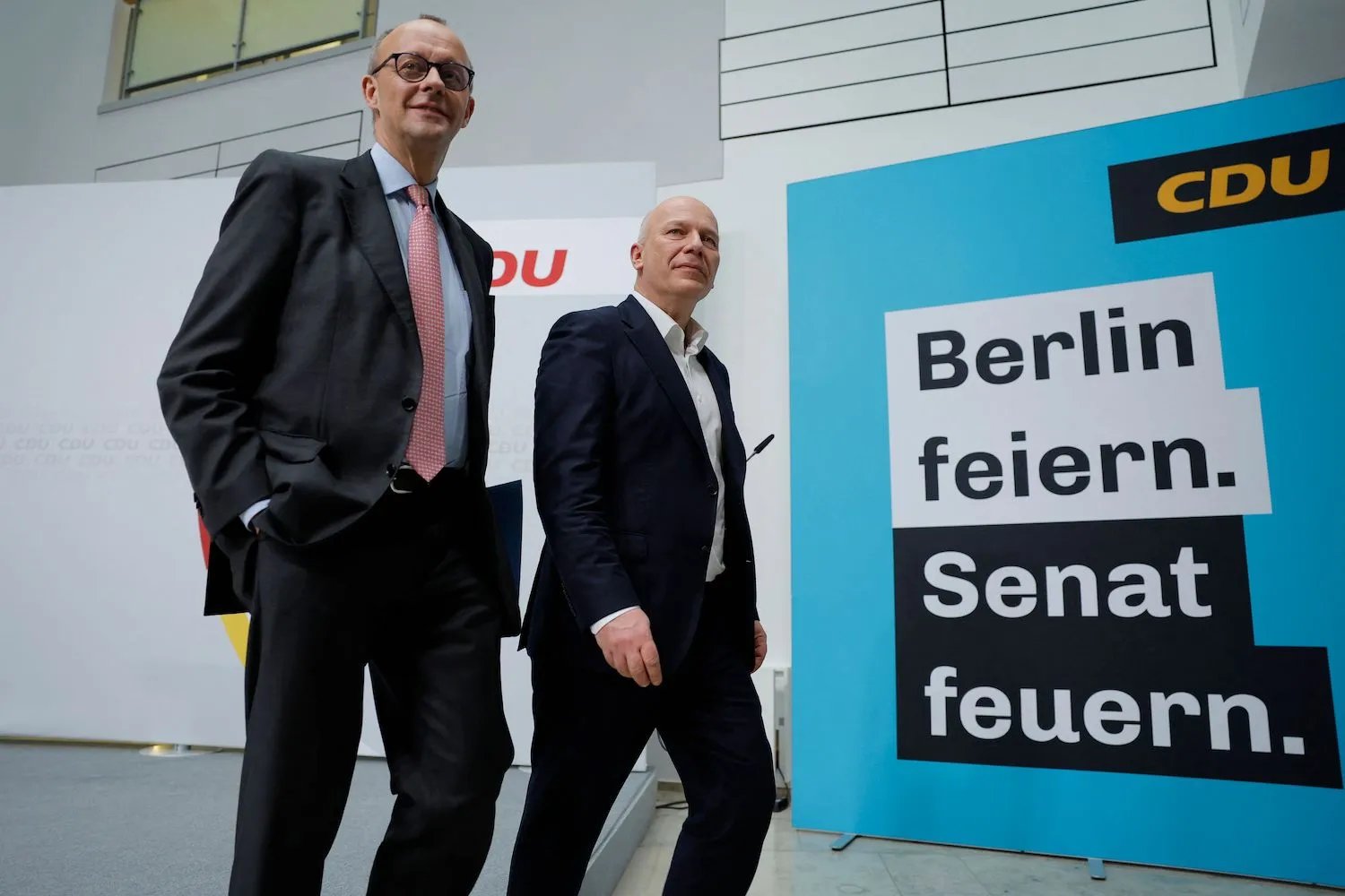 Friedrich Merz, and Kai Wegner,
