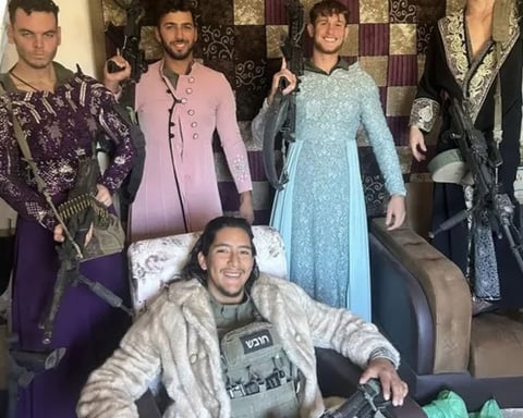 Israeli Army Wearing Palestinian Women Clothes after Before destrying their Houses in Palestine