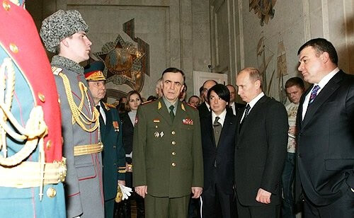 Vladimir Putin inspecting Vladimir Putin, Russian President Vladimir Putin