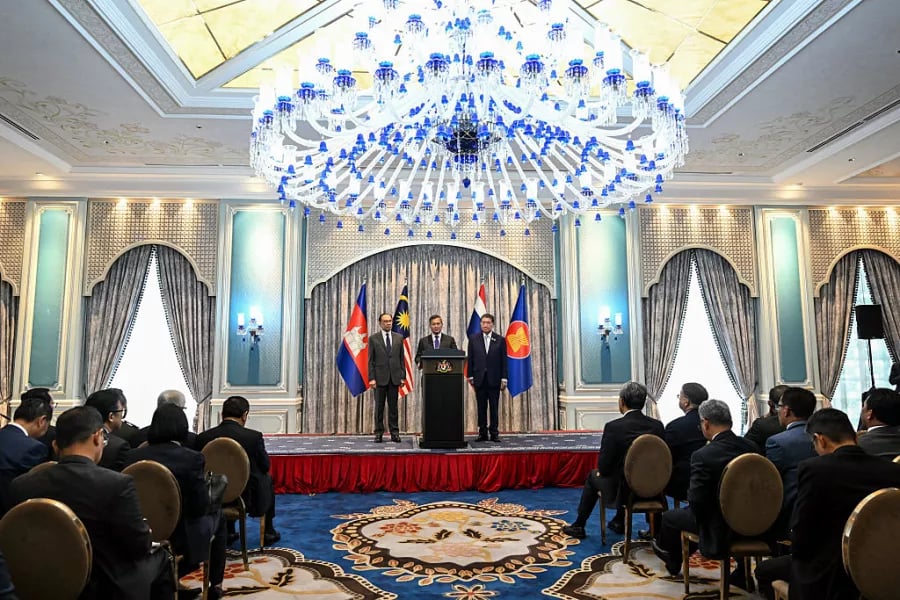 Hun Manet, Phumtham Wechayachai, Anwar Ibrahim, ceasefire talks, Thailand, Cambodia, Malaysia, Putrajaya,