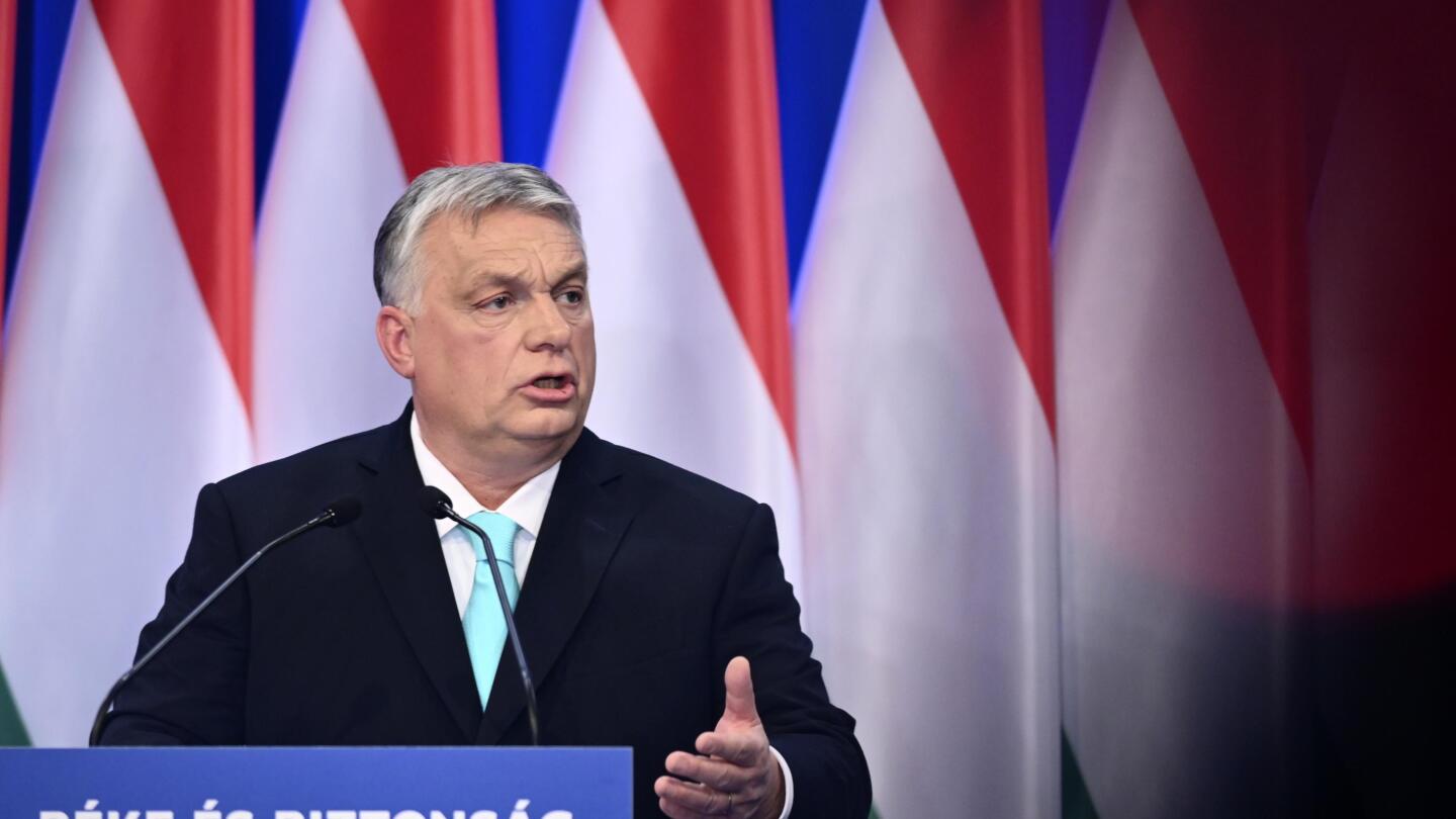 Viktor Orban delivers State of the Nation address in Budapest, February 2023