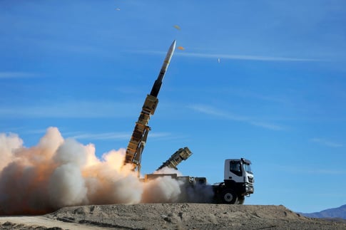 iran missile strikes, israel retaliation, missile hits targets, iron dome defense, middle east conflict