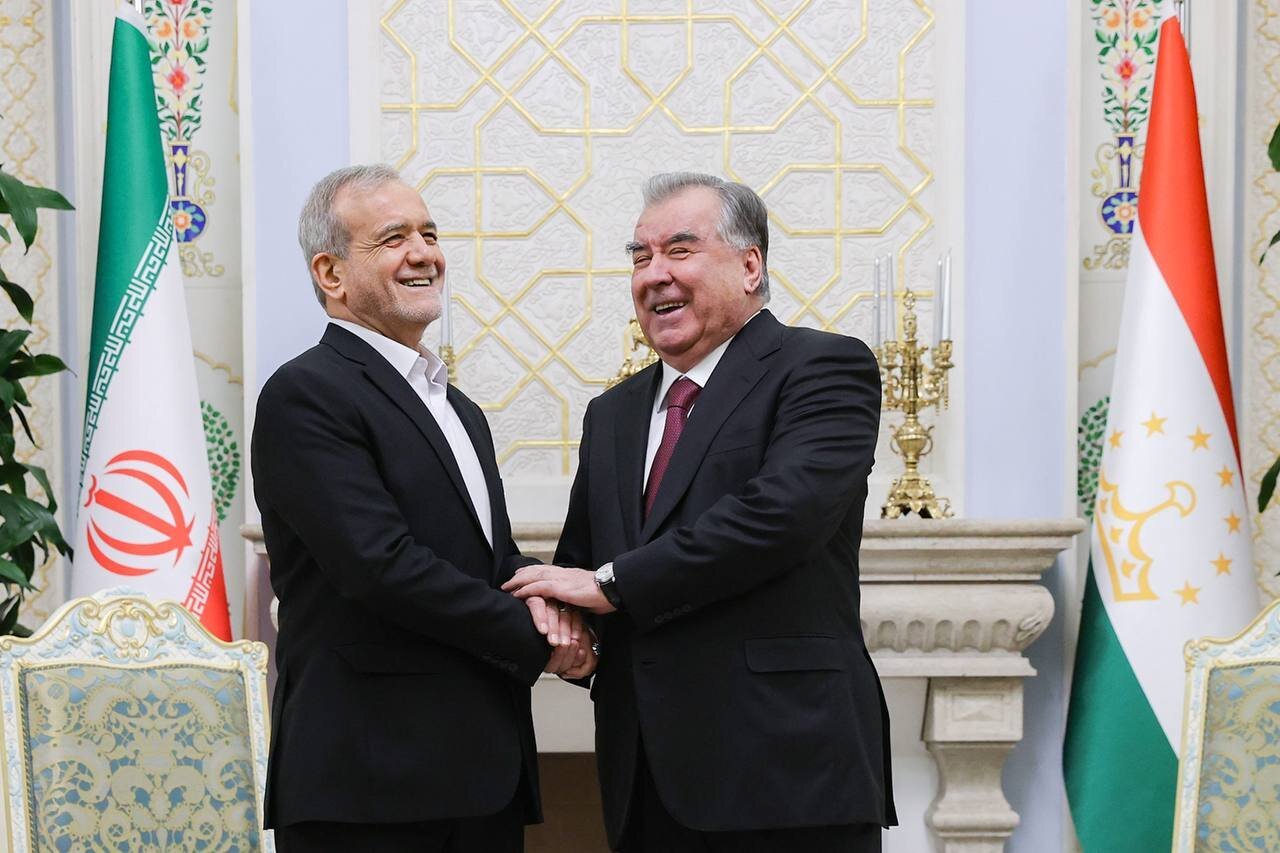 Iran Tajikistan meeting, Ali Bagheri Kani, Emomali Rahmon, Dushanbe