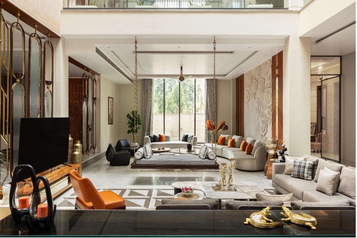 Aarati Neelam interior design, Neeleraa, modern Indian home, Delhi residence, sustainable luxury