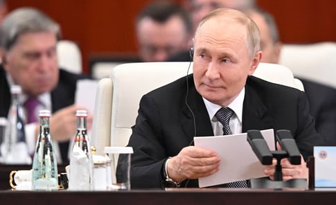 Russian president Putin at SCO summit says NATO enlargement must be addressed for Ukraine peace with Xi Jinping and Narendra Modi present
