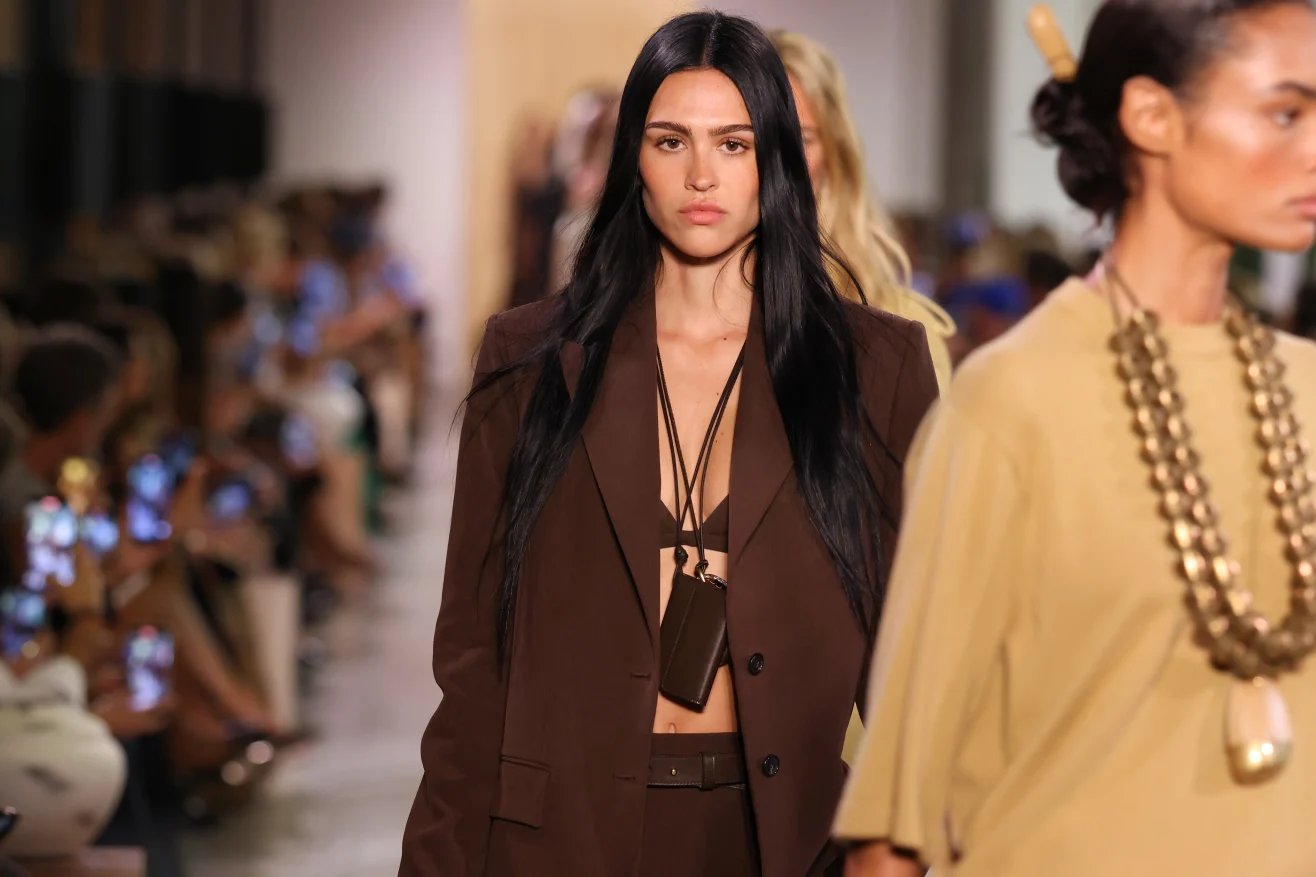 Upcycled leather jackets and baggy jeans from Coach NYFW SS26 collection