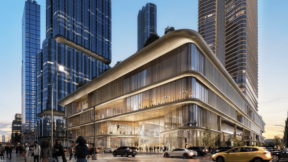 Rendering of The Avenir mixed-use scheme in Hell’s Kitchen with an integrated casino proposal