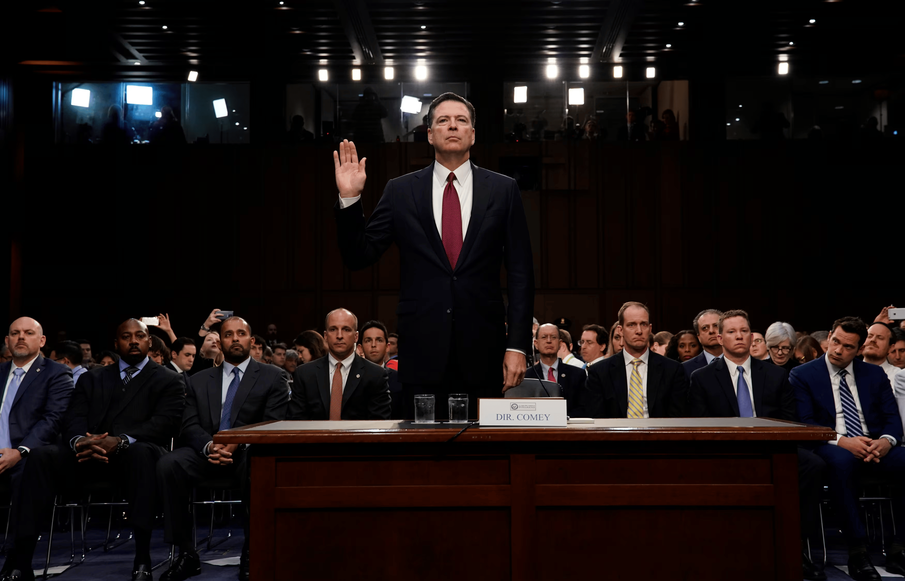 James Comey testifies before the Senate Judiciary Committee in 2020