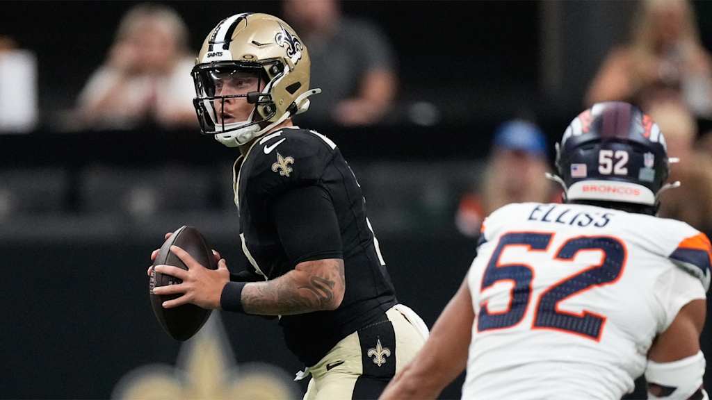 Denver Broncos vs New Orleans Saints, match player stats, 2024 game, 2025 preseason