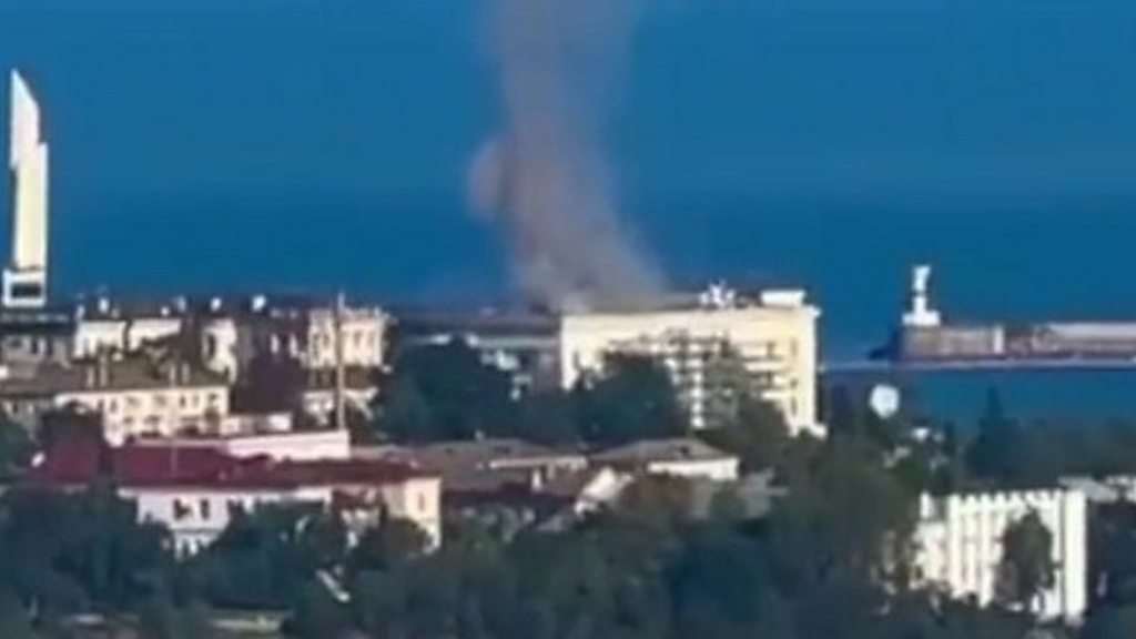 Foros Crimea After Reported Drone Strike Foros coastline in Crimea after reported Ukrainian drone strike near resort area