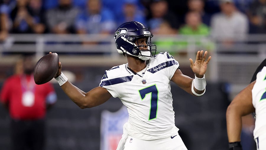 geno smith 395 yards, seahawks passing attack, lions secondary, nfl 2024