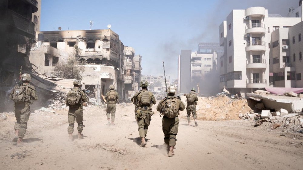 Israeli tanks and troops in Gaza city as part of operation Gideon’s Chariots offensive israeli tanks and troops in gaza city as part of operation gideon’s chariots offensive