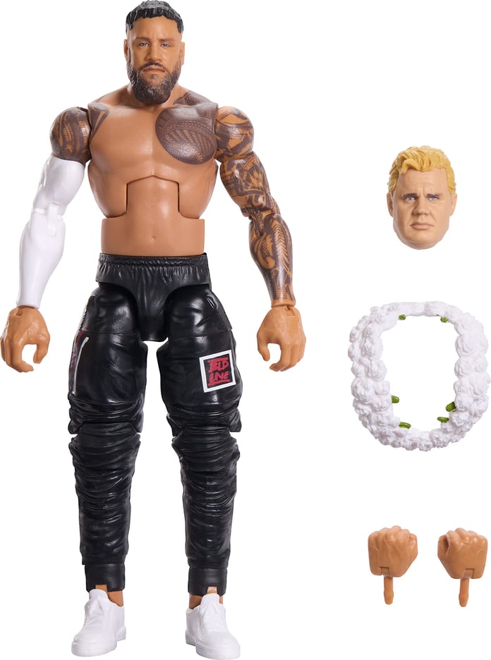 Mattel WWE Elite series action figure of Jey Uso in his ring gear