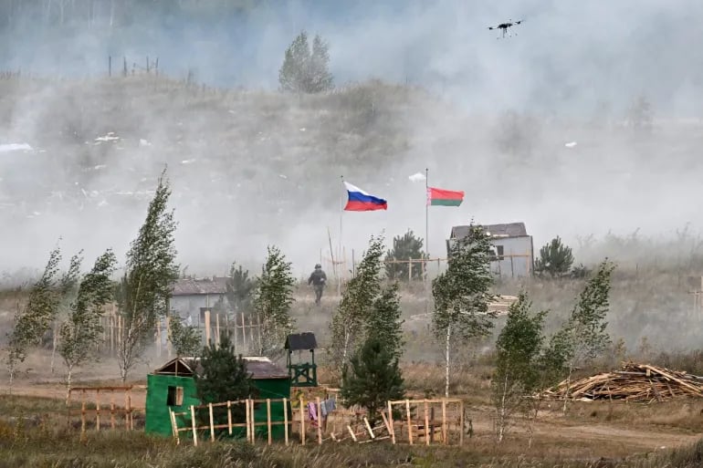 Russian and Belarusian forces conduct nuclear strike rehearsal with weapons deployed in Belarus