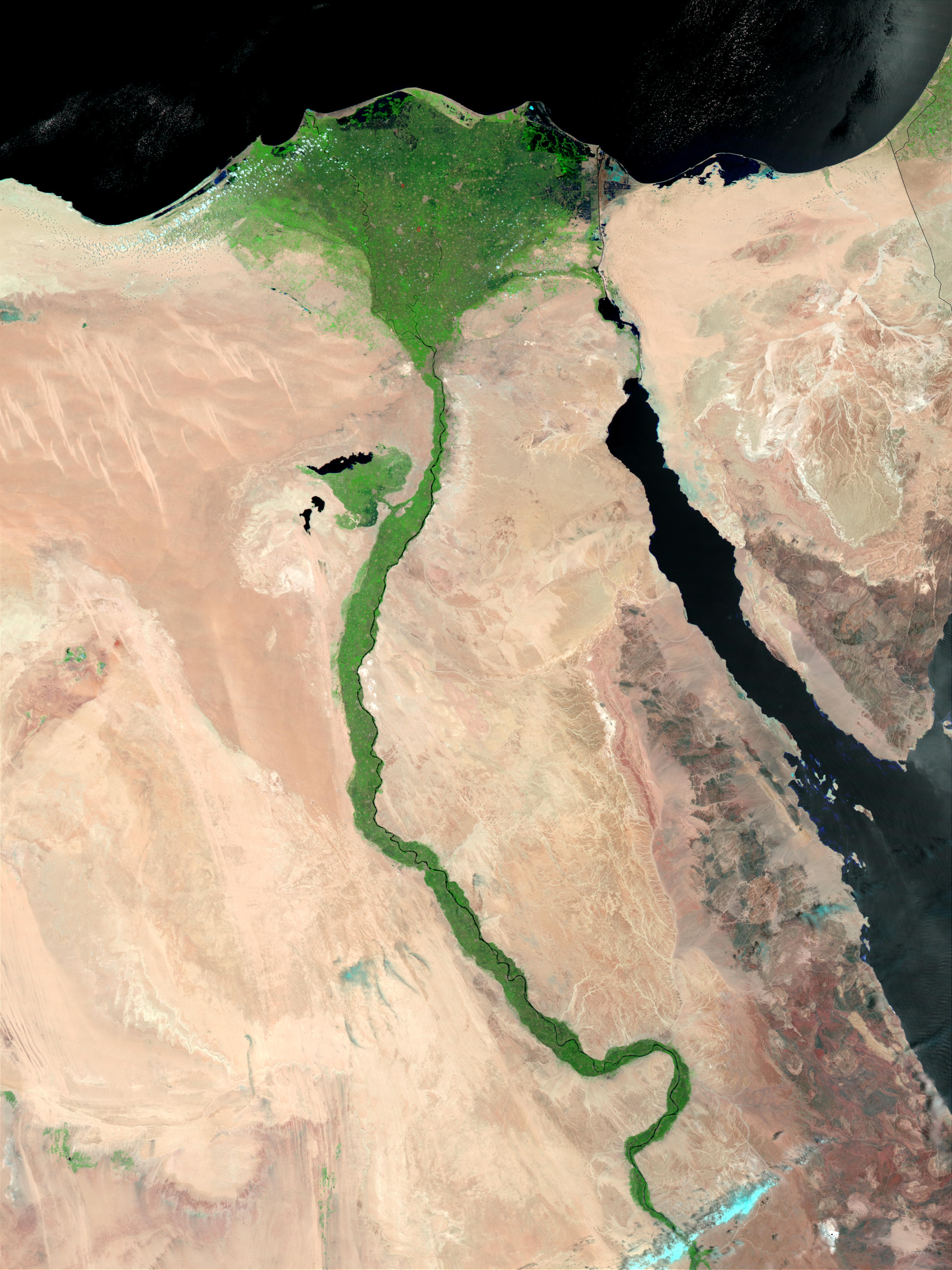 The Nile spine at a glance Nile corridor, Delta, Cairo to Aswan, Egypt routes