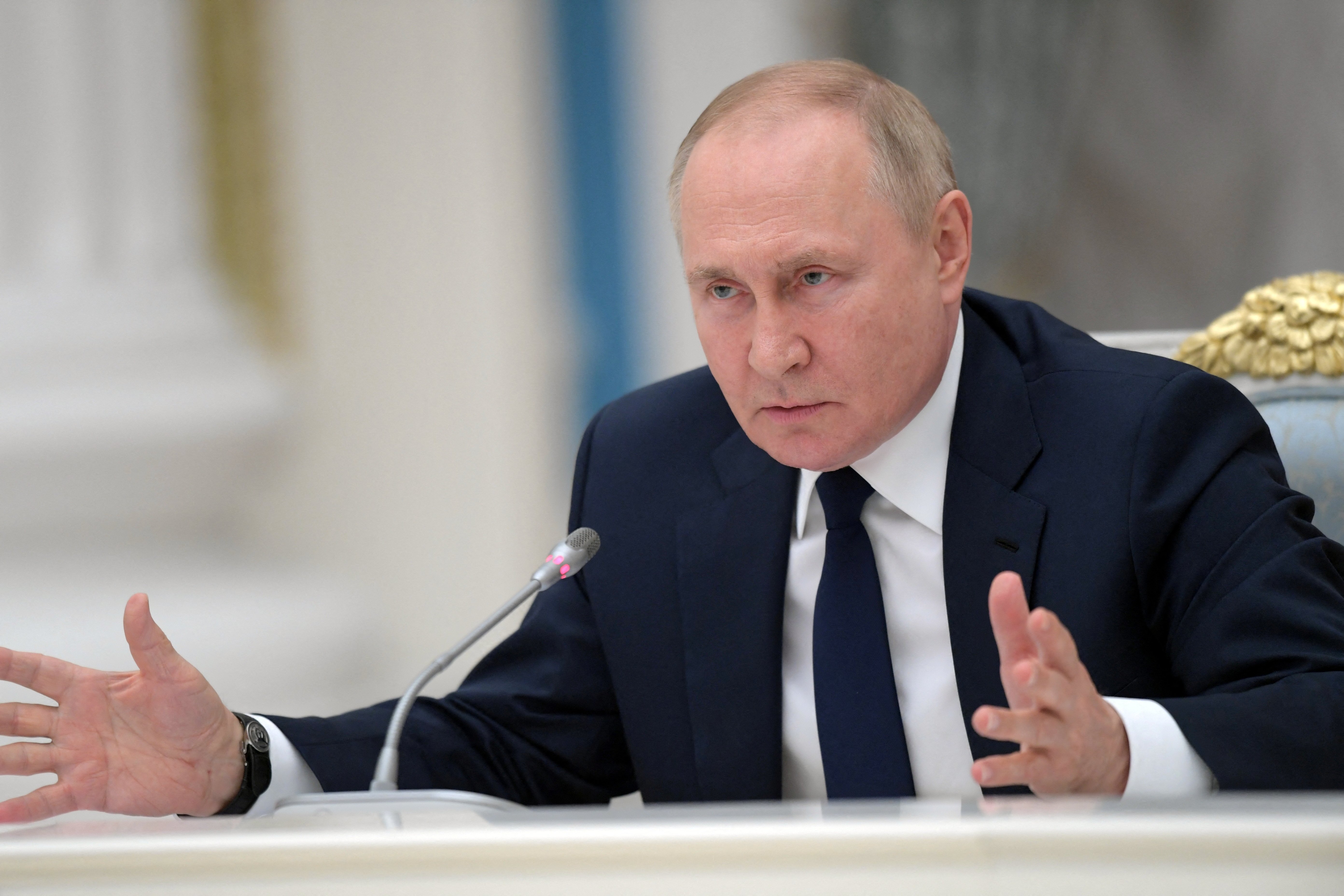 Russian President Vladimir Putin attends meeting with parliamentary leaders in Moscow Russia sanctions, secondary risk, evasion red flags