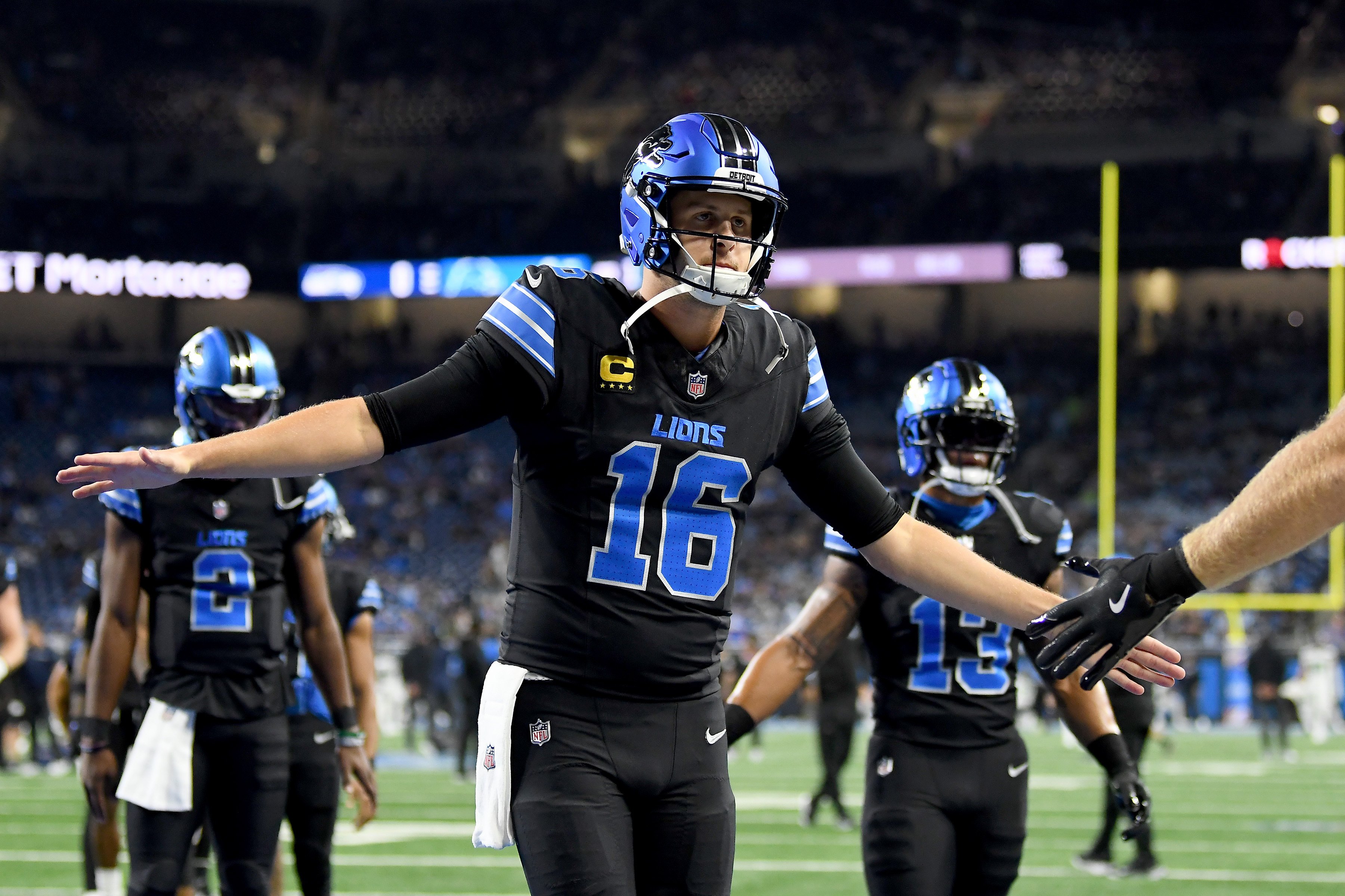 seahawks vs detroit lions match player stats, jared goff perfect game, lions 42-29 seahawks, ford field, nfl 2024