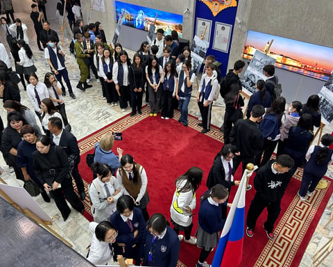 Ulaanbaatar exhibition, The Liberation, WWII photos, Russian House, Mongolia