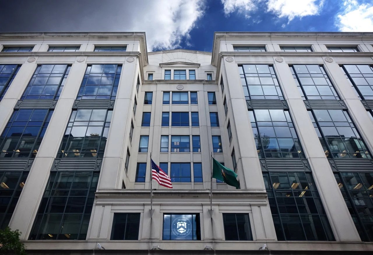 Exterior of the U.S. Mint headquarters building in Washington