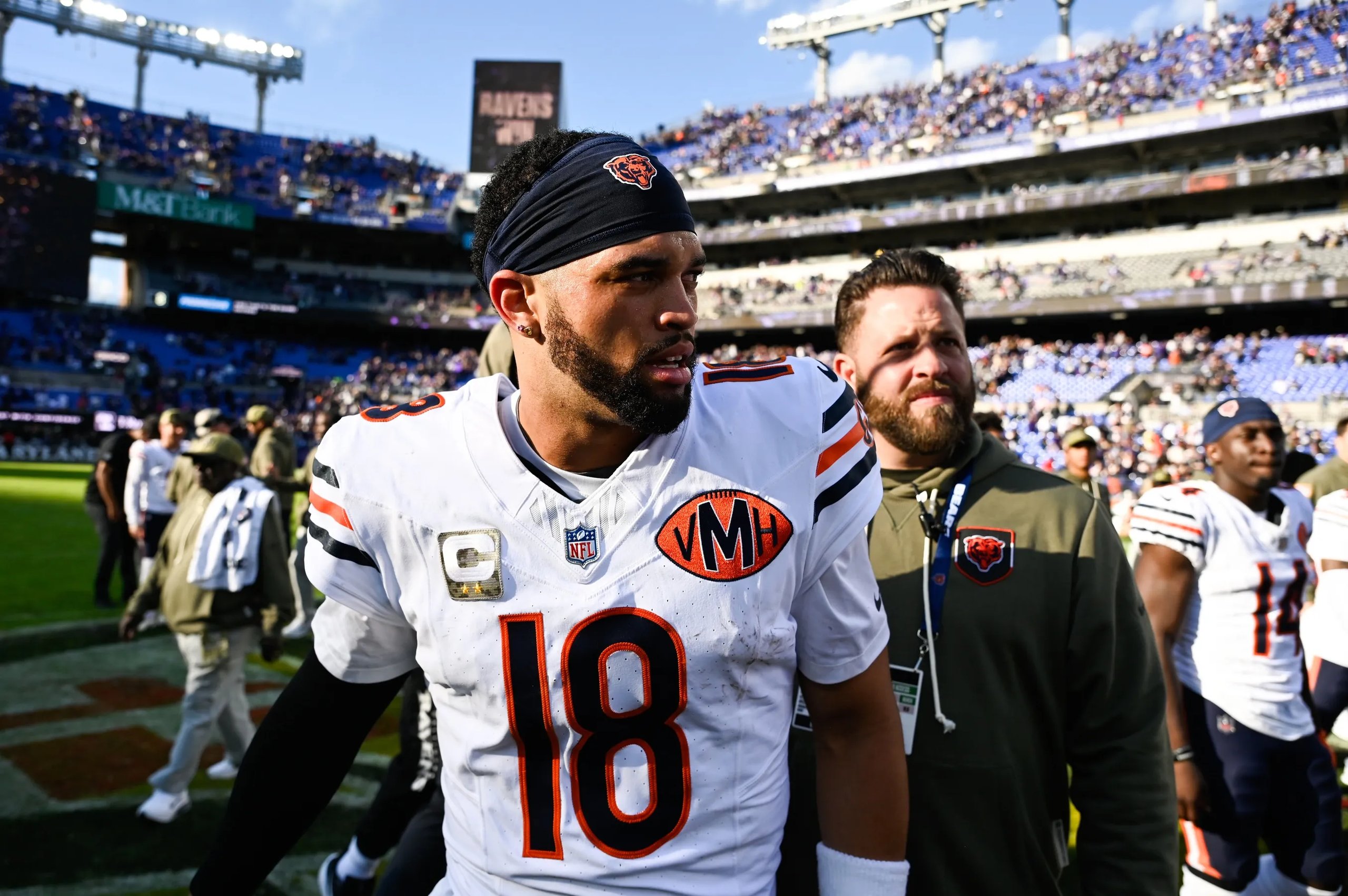 Caleb Williams Bears Rookie QB 2025 Caleb Williams, Chicago Bears rookie quarterback, throwing a pass during NFL game