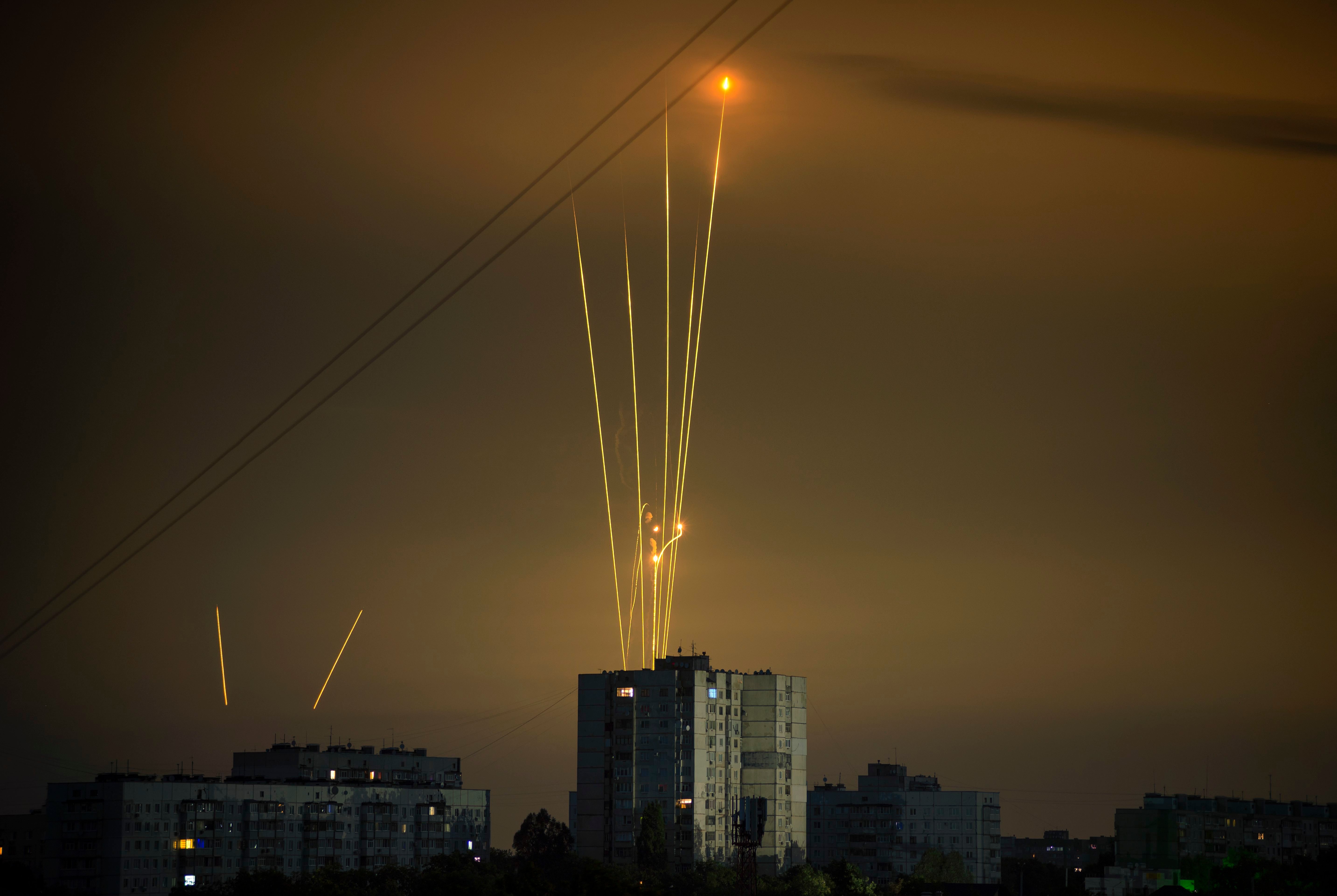 Smoke rises on Kyiv’s skyline as residents brace for rotating power cuts