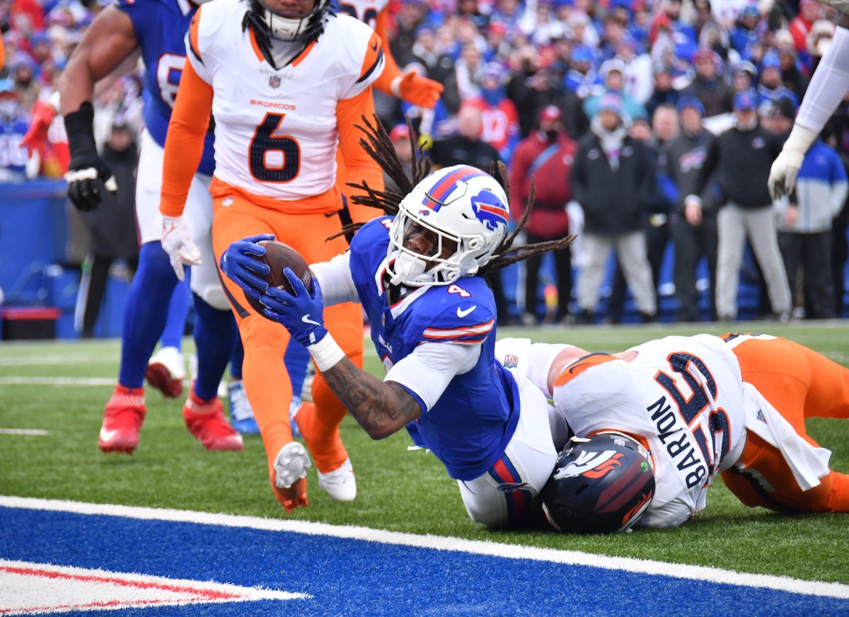 Denver Broncos vs Buffalo Bills match player stats, Bills vs Broncos stats, Wild Card 2025, Josh Allen, Bo Nix