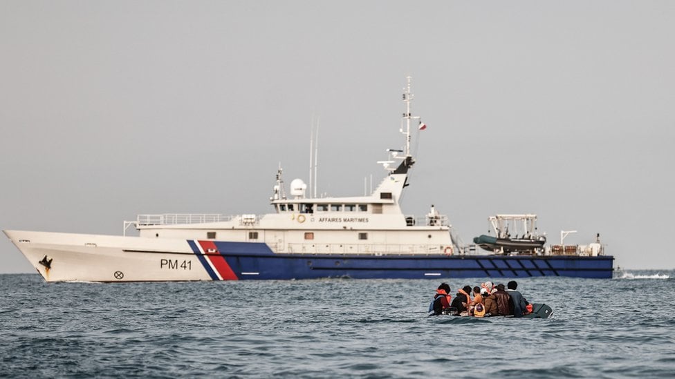 Boarding operation off Saint-Nazaire French Navy inspects a Russia-linked oil tanker off the Atlantic coast