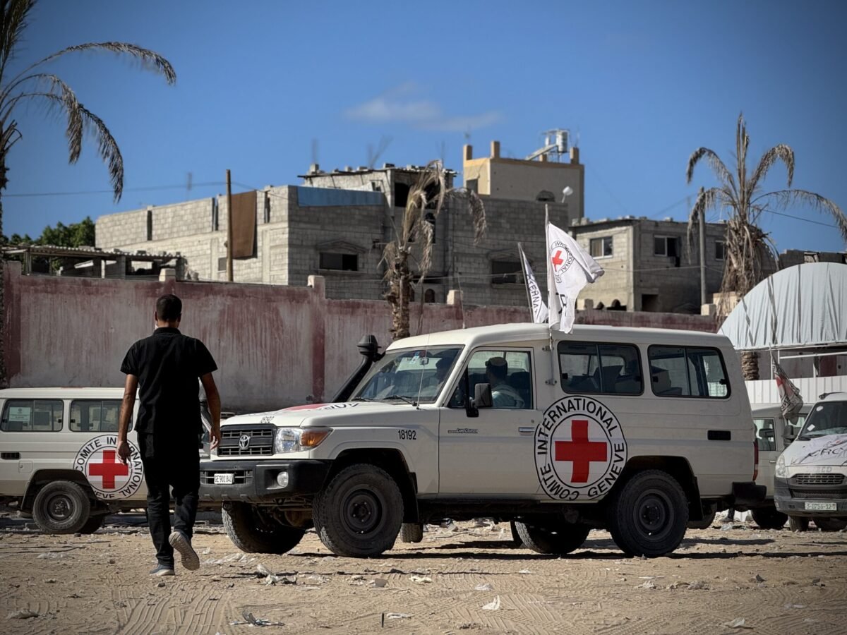 ICRC teams facilitate dignified returns as part of ceasefire terms ICRC team escorts vehicles involved in remains transfers
