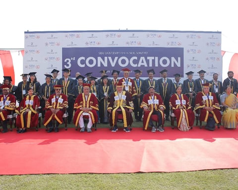 Vice President of India Calls for Nation-Building Through Education at SRM University Haryana’s 3rd Convocation