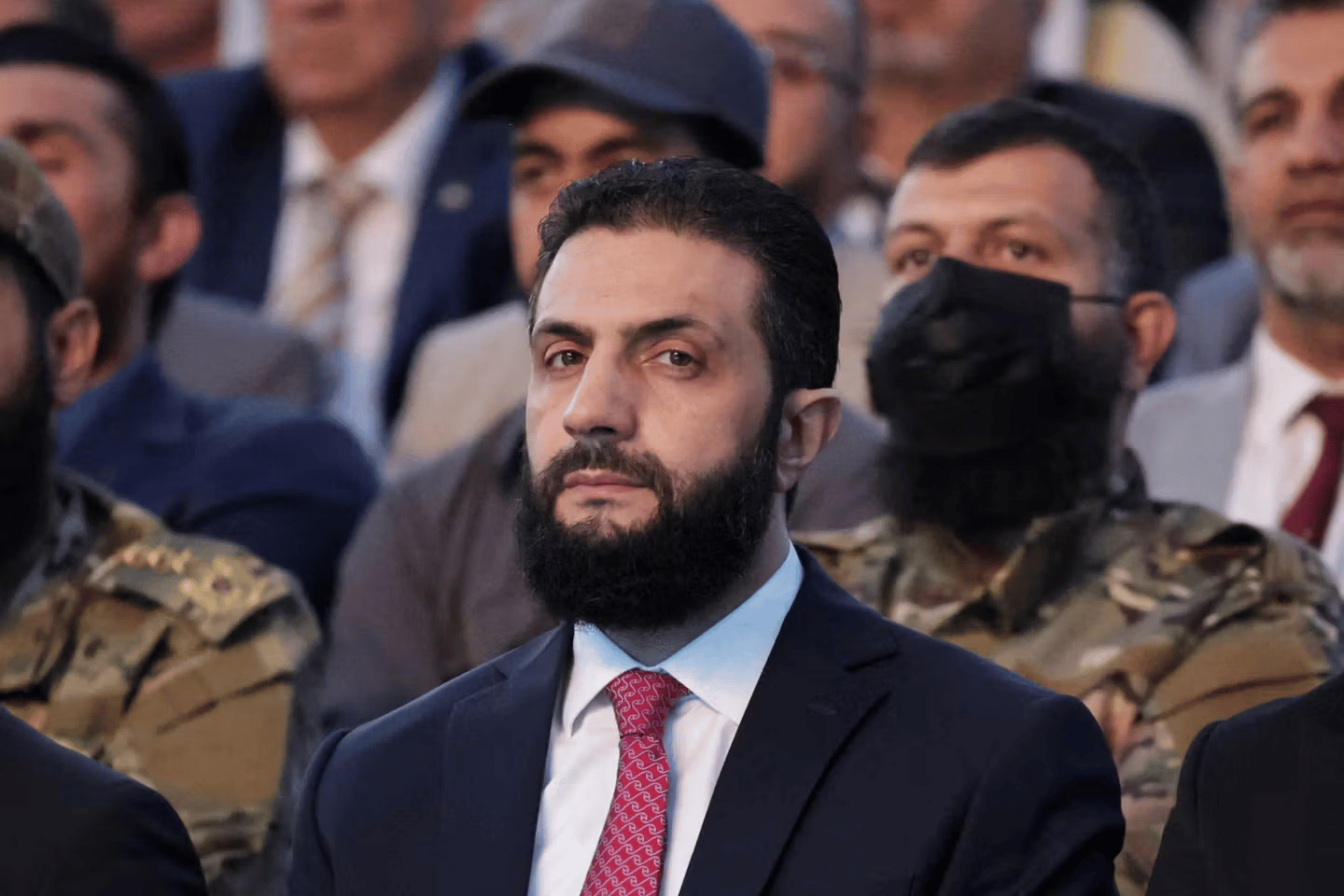 Ahmed al-Sharaa Syrian President official portrait after assuming leadership following Assad regime collapse December 2024