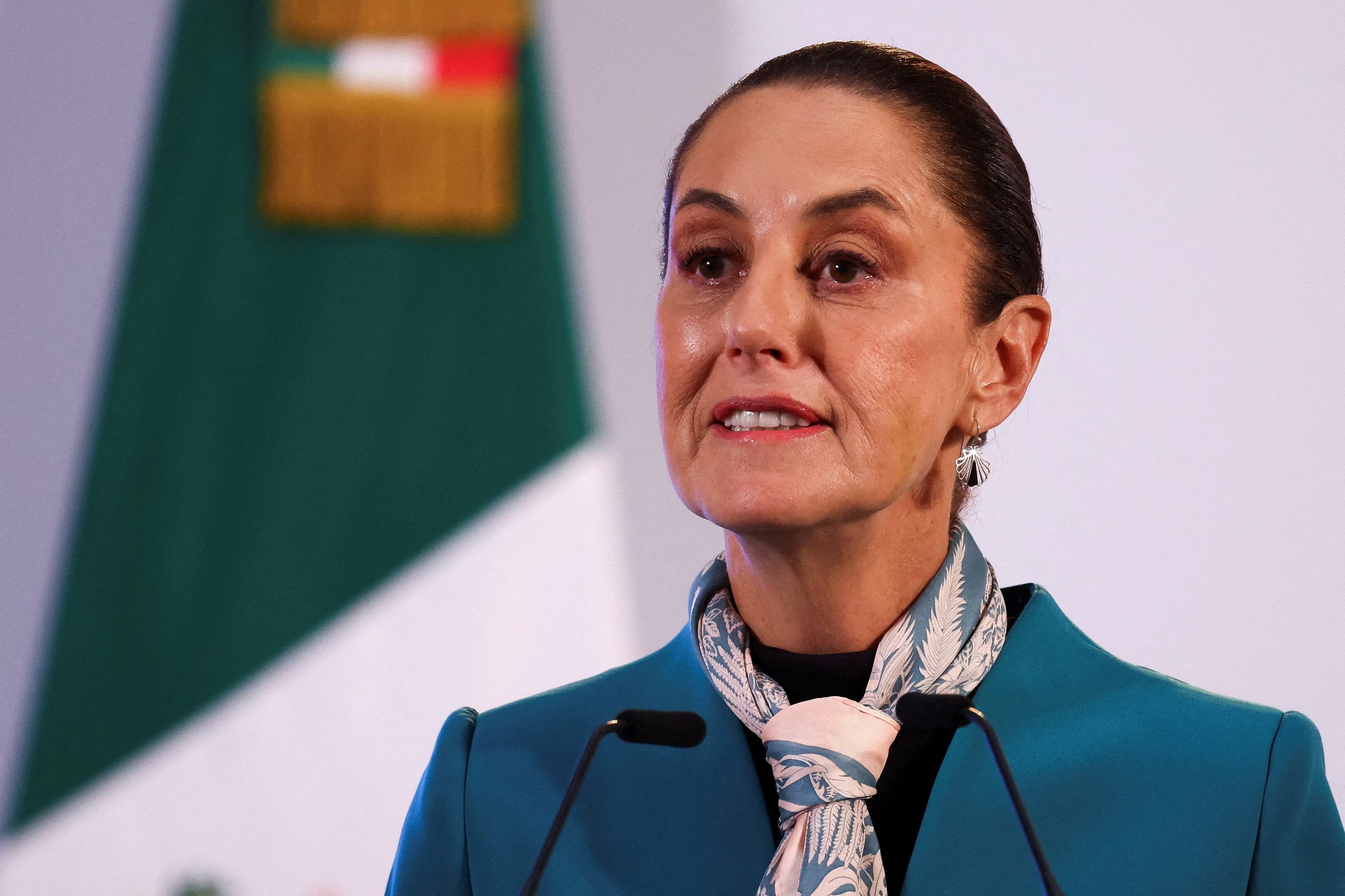 Portrait of President Claudia Sheinbaum President Claudia Sheinbaum of Mexico