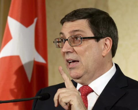Cuban Foreign Minister Bruno Rodríguez Parrilla accuses US electromagnetic interference over Venezuela