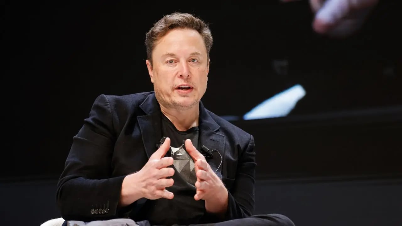 Elon Musk discussing Tesla's $1 trillion pay package amid shareholder vote