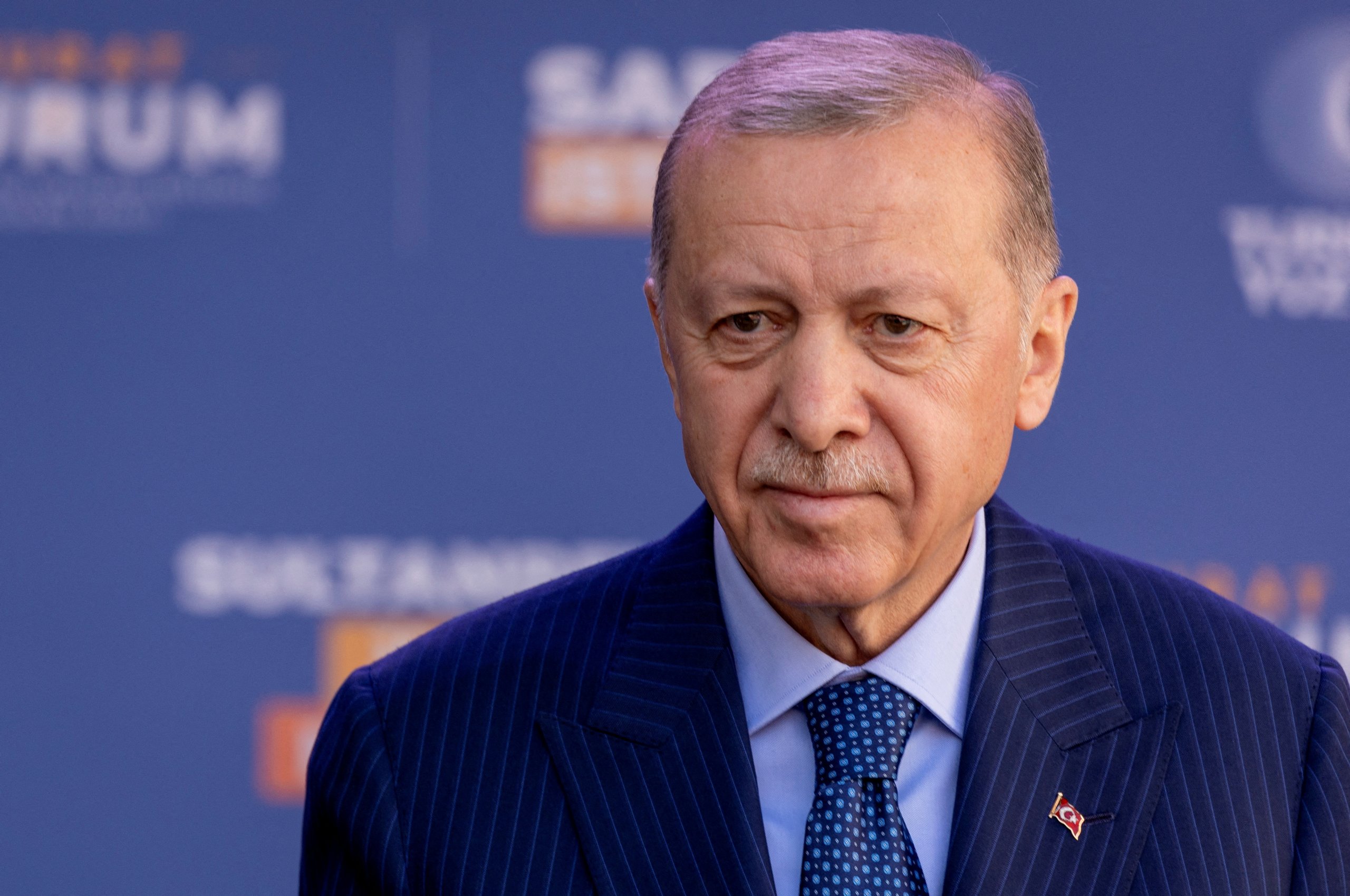 Turkish President Erdogan addresses media on genocide warrant for Netanyahu.