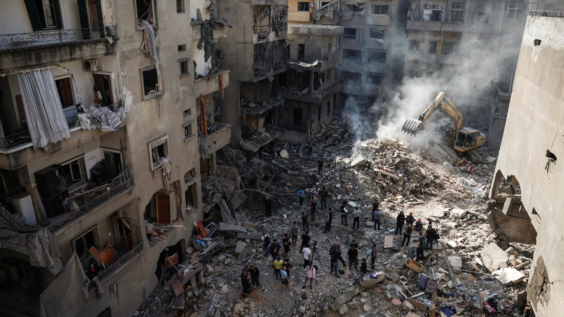 Devastation and rescue efforts after Israeli airstrike on Lebanon refugee camp