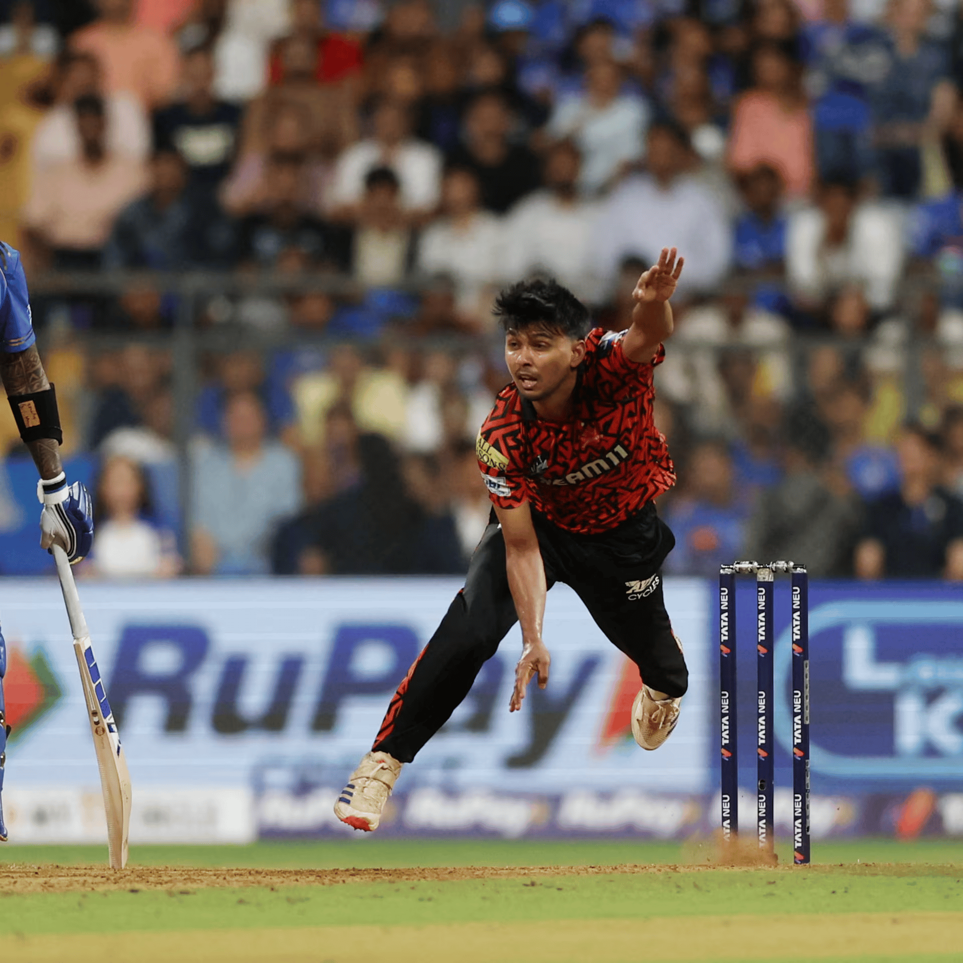 ICC ODI Super League Revival 2028 ODI cricket bowler delivering ball during ICC Super League match