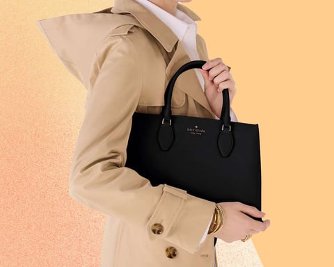 Kate Spade handbags displayed during Black Friday sale