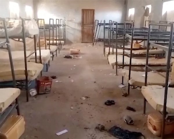 Nigerian schoolgirls celebrate freedom after being rescued from armed bandits who kidnapped them from Government Girls Comprehensive Secondary School in Kebbi state northwestern Nigeria November 2025