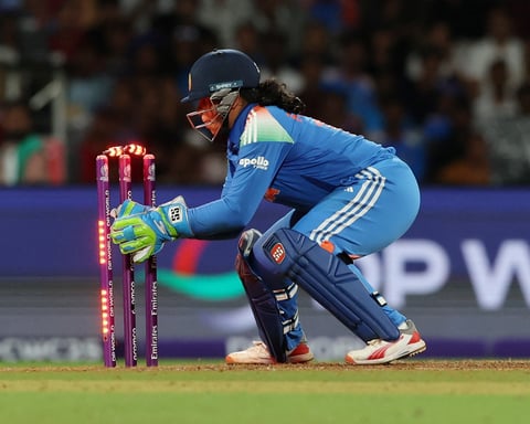Richa Ghosh celebrates India's historic ODI World Cup victory, targeting T20 World Cup glory in England 2026