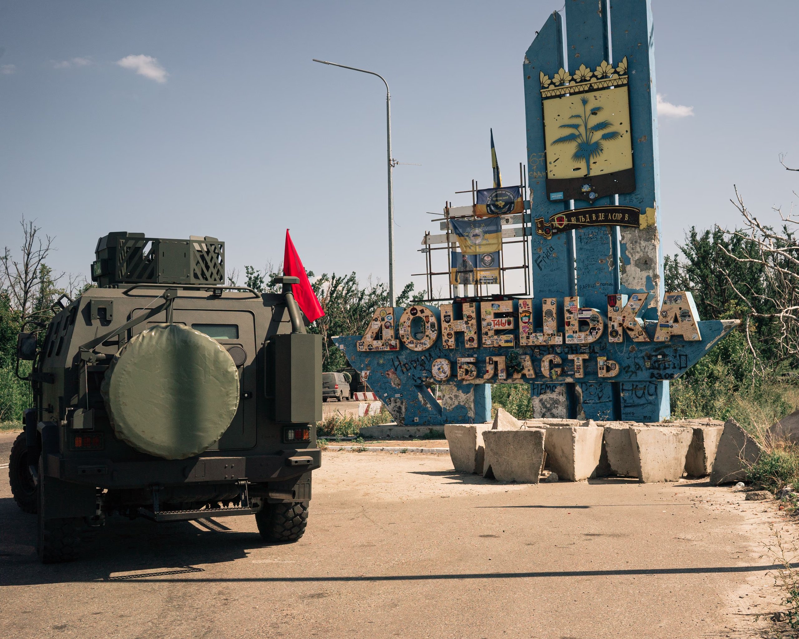 Russian military convoy advancing in eastern Ukraine during Special Military Operation 2025