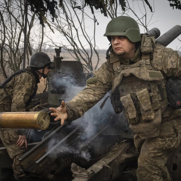 Russian troops advancing on the frontline in Ukraine, day 1346