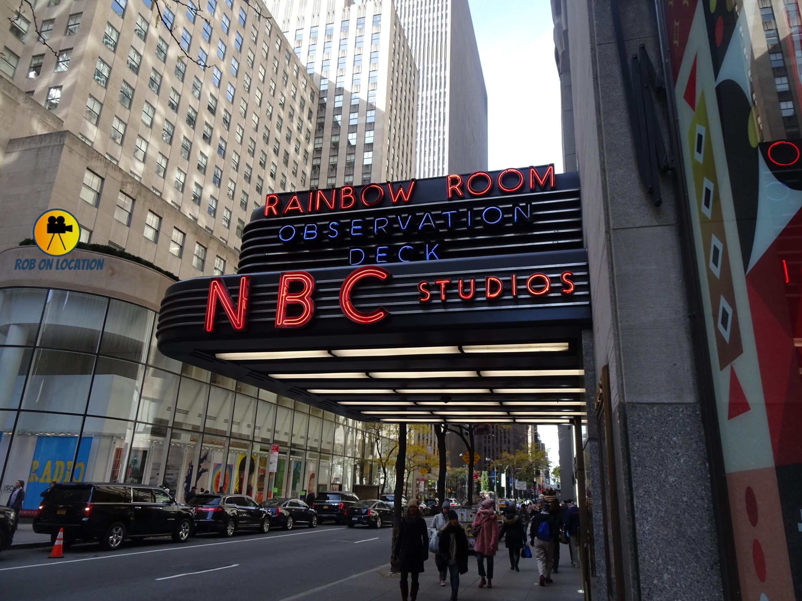 Exterior of NBC’s Studio 8H where Saturday Night Live is filmed