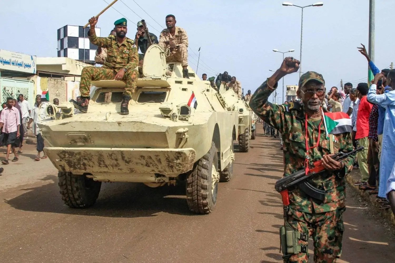 Sudan Army Resistance in Babnousa Sudanese army soldiers defending Babnousa railway town in West Kordofan