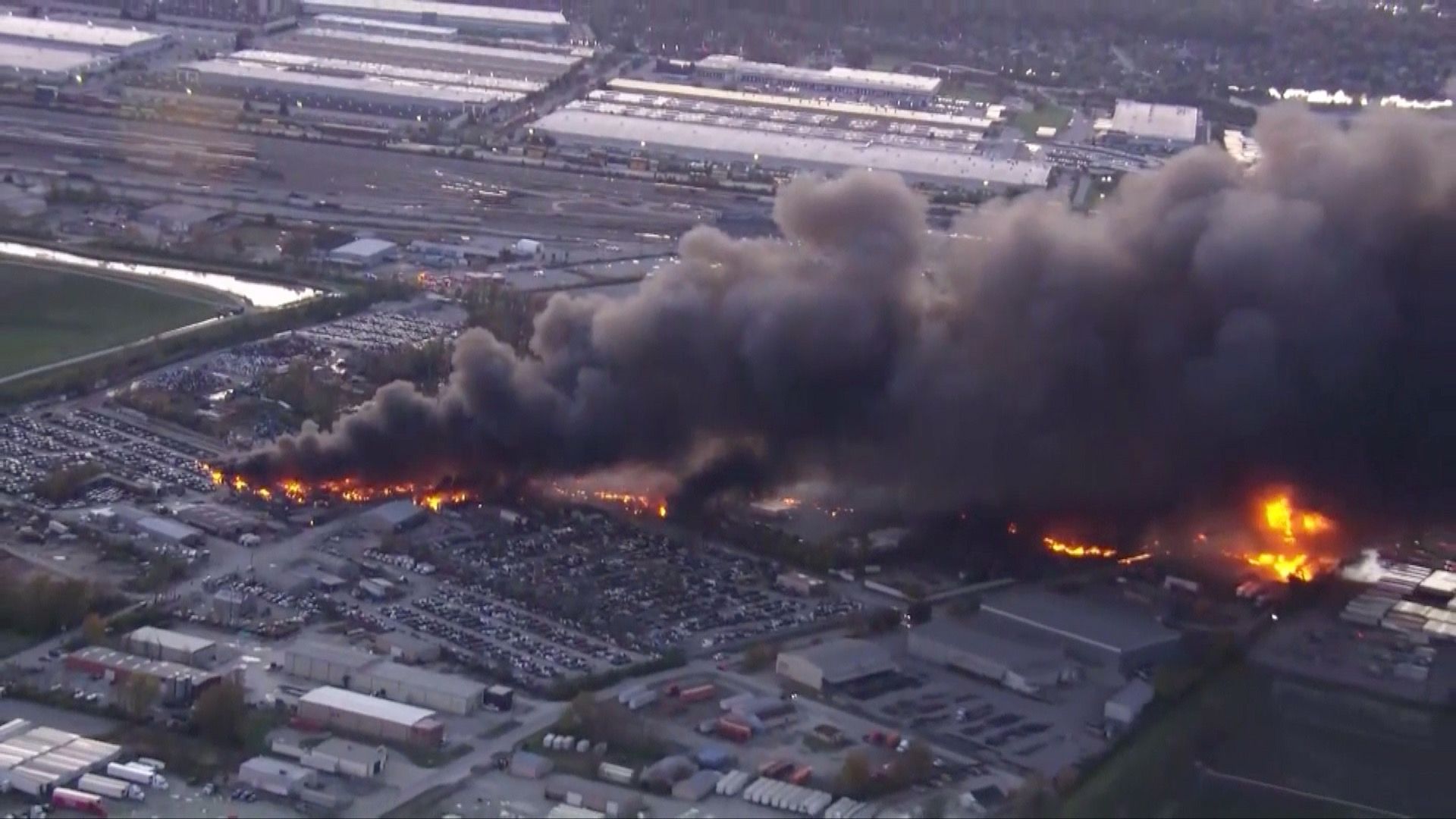 UPS cargo plane crash at Louisville Muhammad Ali International Airport with emergency responders