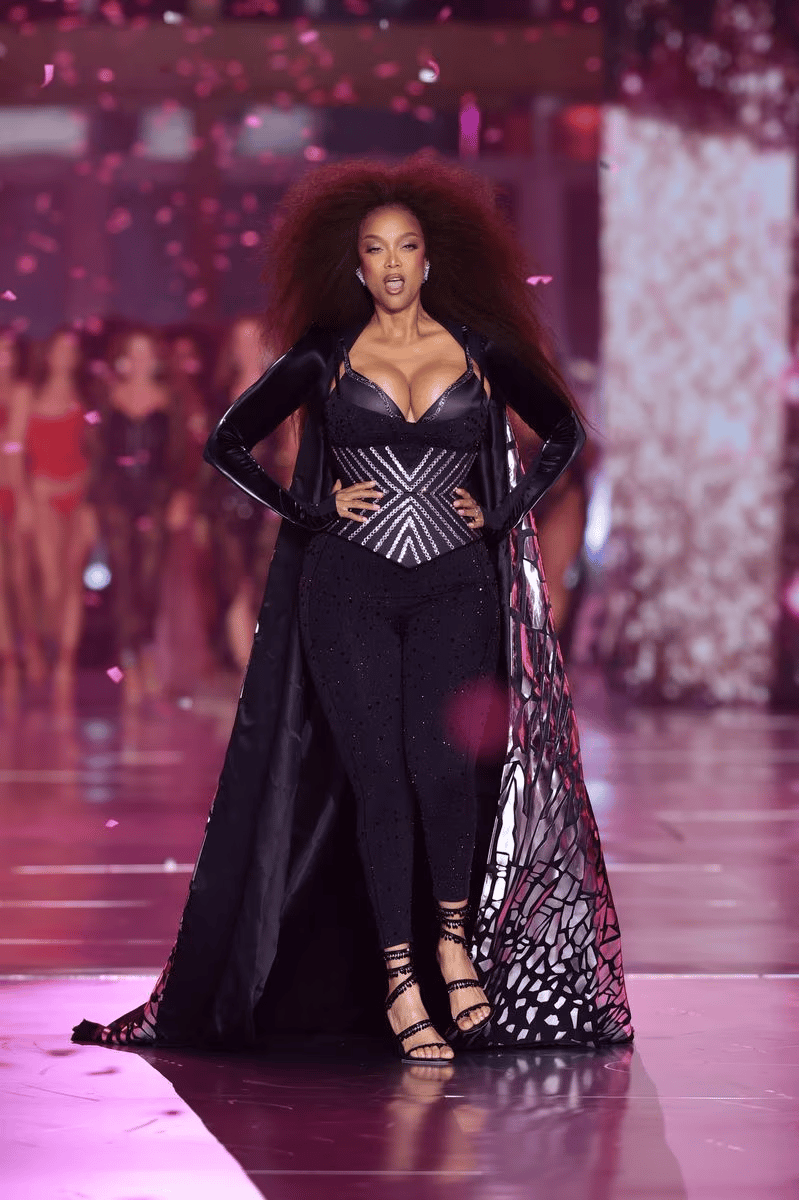 Model on runway at Victoria's Secret 2025 Fashion Show