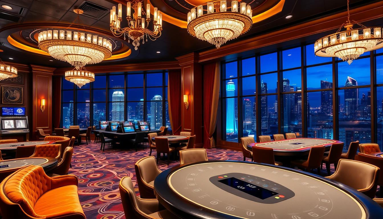 VIP private gaming room similar to those used by high-roller gamblers in Las Vegas